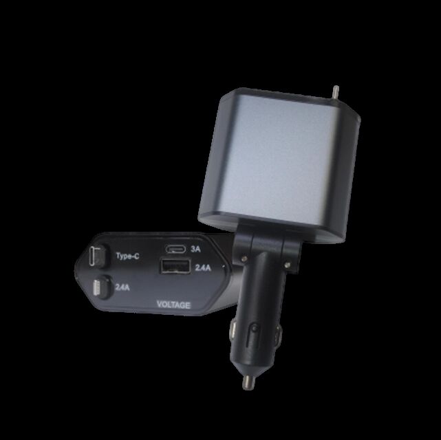 شاحن سيارة من سبيكة الألومنيوم بقوة 100 واط مع 66 واط PD ، USB-A و Lightning ، لأجهزة Apple / Android