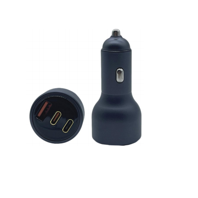 شاحن سيارة بقوة 95 وات، مزدوج النوع C + USB-A، شحن سريع 65 وات PD