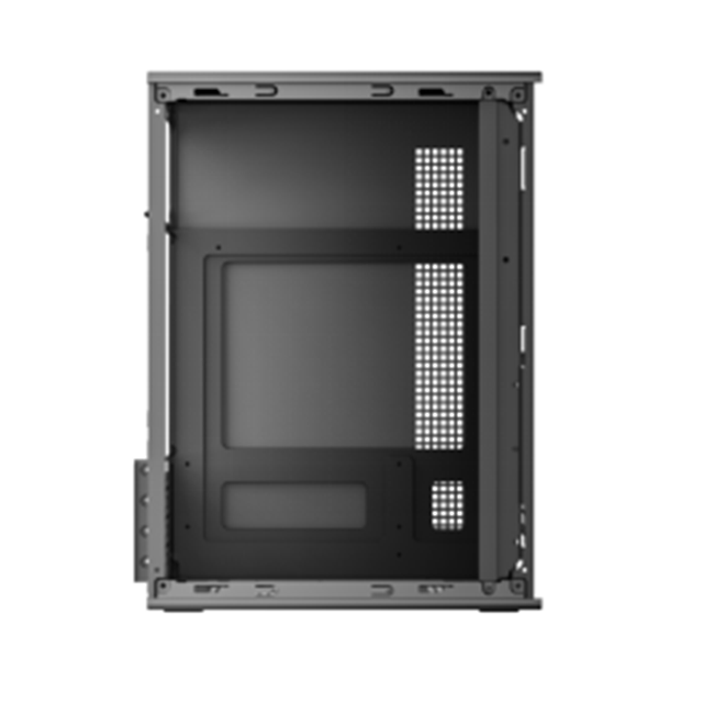 حافظة ATX مدمجة مقاس 0.33 مم SPCC، مروحة أمامية 12 سم، USB مزدوج + صوت، دعم M-ATX، 260*160*350 مم