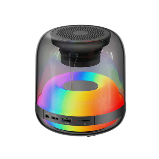 بلوتوث 5.4 مكبر صوت محمول 5W كامل النطاق + ضوء RGB TF / USB / AUX Quad-Mode