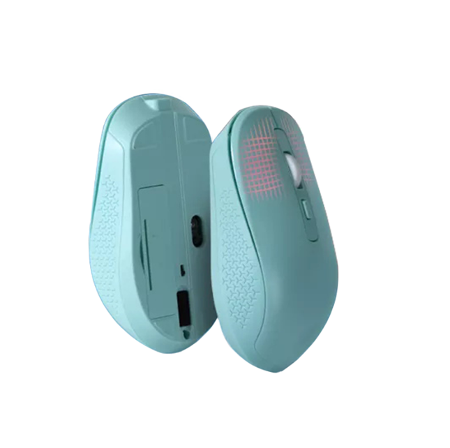 فأر لاسلكي 4D. اتصال 2.4GHz. 3 خطوات DPI. بطارية AA. أسود/أبيض/وردي/أزرق.
