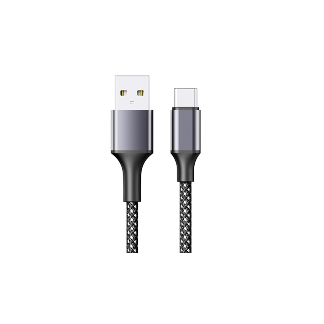 USB2.0 كابل شحن سريع مغناطيسي قابل للانسحاب، من النوع C إلى A، 3A / 480Mbps، 1M مضفورة