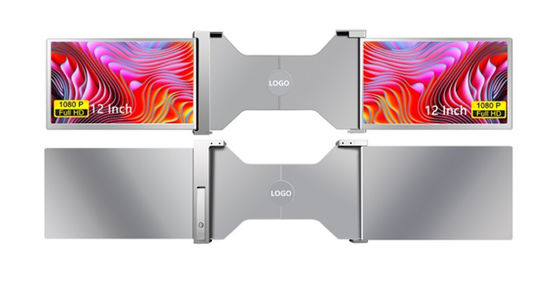 شاشات 2 X 12 بوصة FHD IPS شاشات 1920 X 1080 16 / 9 تصميم خفيف للغاية 1.1kg لكل شاشة 25.3mm سمك دعم HDR 12 لغة OSD
